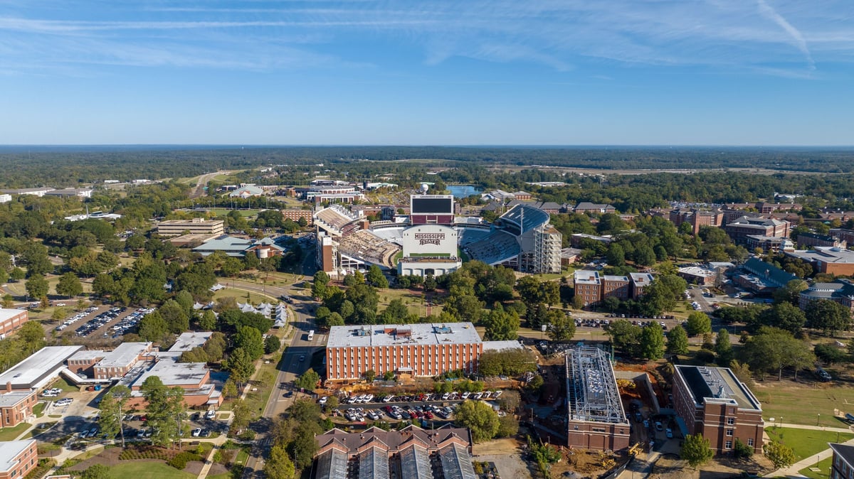 College housing market review dashboard showing campus-area property data and decision paths